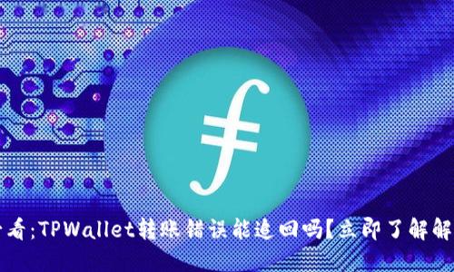 2025必看：TPWallet转账错误能追回吗？立即了解解决方案！